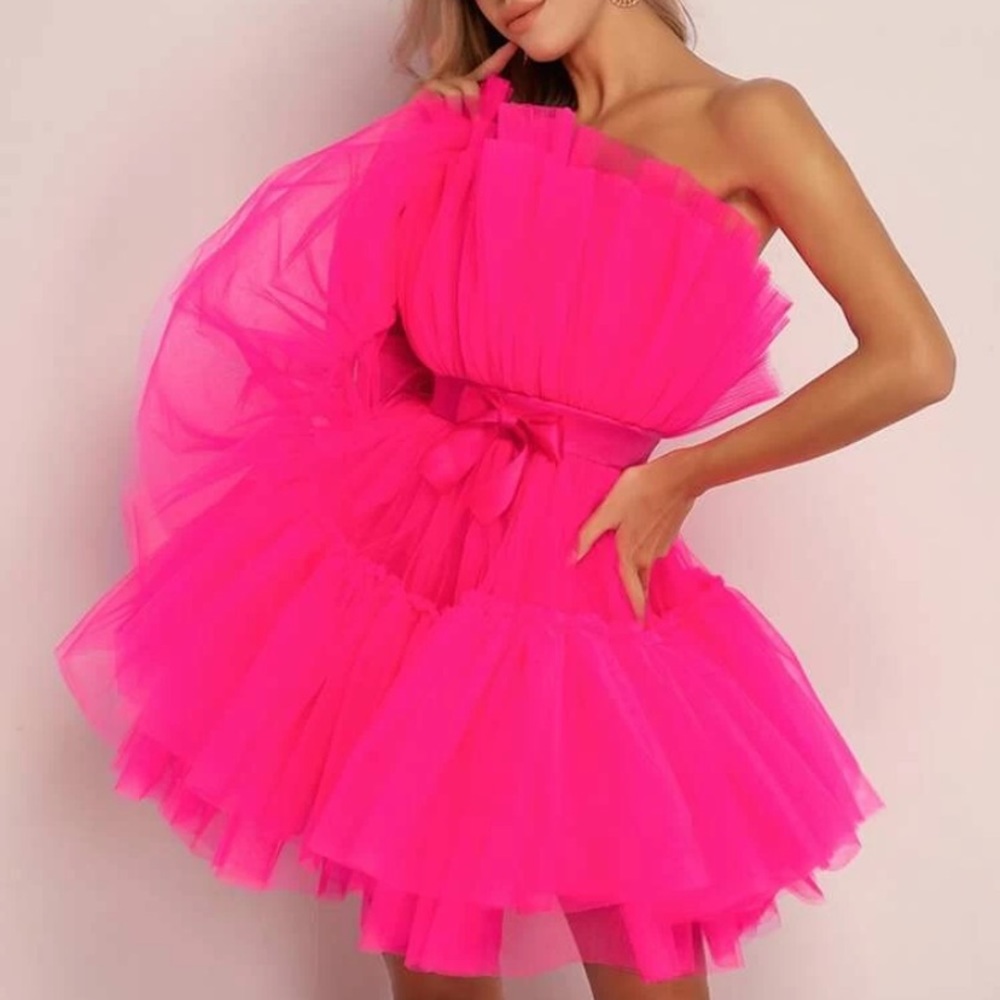 Pink Tulle Dress